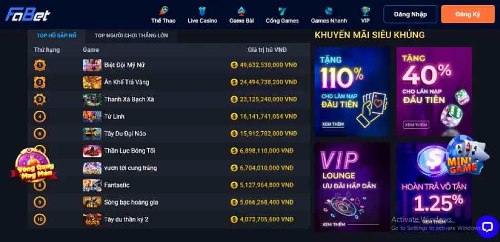 Nền tảng m99 casino được cập nhật